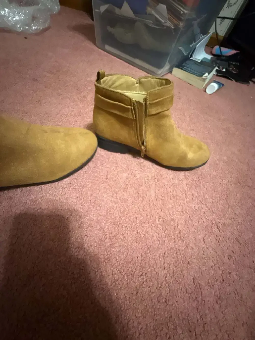 Zara tan suede